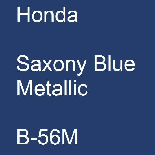 Honda, Saxony Blue Metallic, B-56M.